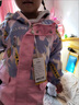G.duck小黃鴨兒童沖鋒衣2024兩件套春秋款童三合一防風(fēng)保暖外套 粉色兩件套【夾棉外套+羽絨內膽 110cm 曬單實(shí)拍圖