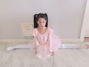 南瓜精靈兒童舞蹈服女童秋冬長(cháng)袖芭蕾舞裙幼兒中國舞形體練功服女孩跳舞裙 淺粉色【長(cháng)袖】 140 (建議130-140cm 43-53斤) 曬單實(shí)拍圖