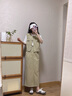 衣典零一（LEDIALYI）工裝馬甲半身裙套裝女夏季2024新款美式復古高級感開(kāi)叉休閑連衣裙 淺綠色 S（建議105斤內） 曬單實(shí)拍圖