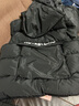 卡兔藍貓兒童裝男童秋冬裝羽絨棉馬甲加厚2023新款中大童男孩棉坎肩洋氣潮 黑色 140 曬單實(shí)拍圖