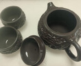 璽翰雅（ROYHOYE）宜興紫砂壺原礦浮雕西施壺純手工茶壺高檔泡茶壺套裝紫砂功夫茶具 浮雕西施黑金砂一壺兩杯 曬單實(shí)拍圖