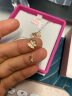 六福珠宝Dear Q系列18K金樱花钻石项链定价 共5分/红18K/约1.40克-38cm 实拍图