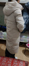 雪中飛羽絨服女中長款過膝加厚保暖防寒服女裝外套2024新款冬裝時尚百搭 卡其色 M/160 曬單實拍圖