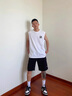 it.new男士背心夏季新款純色休閑運(yùn)動(dòng)無(wú)袖體恤寬松薄款純棉坎肩上衣服 深灰色(B) L （偏大，建議125-145斤） 曬單實(shí)拍圖