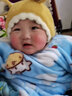 貝娜茜嬰兒帽子秋冬季6-12個(gè)月男女寶寶嬰幼兒兔子護(hù)耳加厚針織毛線帽潮 兔兔耳朵-黃色 6個(gè)月-2歲（44-50CM） 曬單實(shí)拍圖