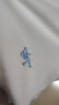 與狼共舞【含桑蠶絲】翻領(lǐng)短袖T恤2025夏季新款商務(wù)休閑純色透氣Polo6325 本白803 L (175) 曬單實拍圖