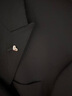 威可多（VICUTU）男士潮流【小藍西】西服羊毛春夏易打理正裝結婚禮服外套 西服175C或西褲87 黑色西服 曬單實(shí)拍圖