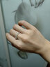 慕思語(yǔ)（MUSIYU）不規則碎銀子仿珍珠戒指女新款彈力繩食指戒輕奢感小眾設計指環(huán) 不規則碎銀戒指A10-202 曬單實(shí)拍圖