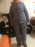 木吻純棉花手工棉衣服女士棉襖棉褲套裝中老媽年人媽外穿加厚保暖冬季 藍碎花 4XL推薦155-173CM體重140-160斤 曬單實(shí)拍圖