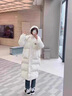 AEMAPE冬裝女2026年新款加厚羽絨棉服女中長(cháng)款過(guò)膝棉襖外套 米白色 L 建議120-135斤 曬單實(shí)拍圖