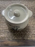 祥業(yè)家用大容量耐高溫陶瓷砂鍋煲湯隔水燉盅鍋熬粥養(yǎng)生湯煲瓦罐土鍋 蘭花橢圓雙耳燉罐(白)-大 1400ml 曬單實拍圖