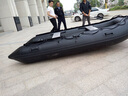 黑金剛沖鋒舟橡皮艇加厚硬底釣魚(yú)船充氣船路亞船皮劃艇救援艇海釣船快艇 黑金剛3.6米鋁合金底沖鋒舟6-7人 曬單實(shí)拍圖