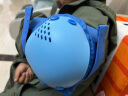 京东京造儿童轮滑护具 头盔护膝护肘护掌 自行车滑板平衡车护具蓝色M 实拍图