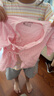 aqpa【2件裝】嬰兒衣服和尚服四季上衣純棉男女寶寶內(nèi)衣半背衣秋裝 粉色 66cm 曬單實拍圖