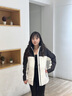 波司登（BOSIDENG）【反季】沖鋒衣鵝絨羽絨服女款90絨三合一防風(fēng)防雨透氣顯瘦外套 云溪白 黑色864C XS 155/80A 曬單實(shí)拍圖