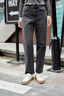 Teenie Weenie小熊秋季簡(jiǎn)約彈力牛仔褲錐形褲長(cháng)褲寬松時(shí)尚褲子女士 黑色 S (160) 曬單實(shí)拍圖