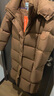 美力城【檀健次同款】長(zhǎng)款羽絨服女裝新款95%極地鵝絨外套時(shí)尚泡芙 橡木棕 S （100-110斤） 曬單實(shí)拍圖