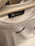 MO&Co.【涼感】蝴蝶結印花短袖圓領(lǐng)寬松T恤黑色小白T上衣上裝摩安珂 漂白色-第1批 L 170 曬單實(shí)拍圖