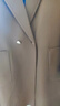 娜爾思（NAERSI）【100羊毛】曠野美拉德通勤西裝領(lǐng)毛呢外套女秋冬新款大衣 中黃色 M 曬單實(shí)拍圖