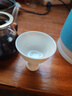 不單典雅羊脂玉高腳茶杯陶瓷純白瓷仿古主人杯功夫茶道簡(jiǎn)約家用單杯品茗杯 相知杯 曬單實(shí)拍圖