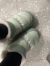 明盛棉拖鞋包跟冬季室内居家防滑外穿加绒棉鞋女士防水毛拖鞋男雪地靴 绿色（PU皮） 36-37码适合平时穿35-36 实拍图