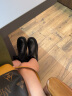 达芙妮官方马丁靴女加绒2023新款秋冬烟筒靴子女英伦风中筒切尔西靴女靴 黑色加绒（中筒） 38 实拍图