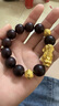 周六福黃金轉(zhuǎn)運(yùn)珠男貔貅手鏈紫檀七夕禮物定價(jià)ADXY192235金重約5.77g 曬單實(shí)拍圖