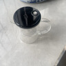尚明飄逸杯泡茶壺過濾加厚玻璃泡茶器小容量泡茶具耐熱可拆洗玲瓏杯 黑色蓋 350ml 曬單實拍圖