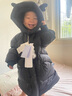 齊齊熊（ciciibear）【鵝絨服】男童鵝絨羽絨服寶寶冬季外套兒童中長(cháng)款加厚保暖 黑曜色-蓄熱鵝絨 清潔度1000+ 90 【充絨量70g，87-96】 曬單實(shí)拍圖