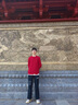 查爾斯桃心冬季學(xué)生保暖寬松休閑情侶潮流假兩件套頭針織衫毛衣男女同款 紅色 M 曬單實(shí)拍圖