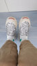 快樂(lè )瑪麗（J&M）樂(lè )福鞋女2026春季新款開(kāi)口笑亮片厚底懶人一腳蹬單鞋時(shí)尚松糕鞋女 銀色【春夏款/厚底】亮片 37 235mm 曬單實(shí)拍圖