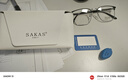 圣卡西（SAKAS） 近視眼鏡框痞帥理工男半框眼鏡防霧防藍光防輻射眼鏡學生護目鏡 月光銀框 無度數(shù)防藍光鏡片(試戴拍這個) 曬單實拍圖
