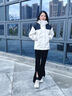 西域駱駝 VANCAMEL沖鋒衣女男可拆卸加絨短外套學(xué)院風(fēng)連帽上衣三合一滑雪登山服學(xué)生23658象牙白-女XS 曬單實(shí)拍圖
