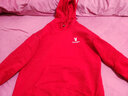花花公子（PLAYBOY）連帽衛衣男春秋款男士寬松休閑外套長(cháng)袖t恤上衣服外套男裝帽衫 紅色 2XL 曬單實(shí)拍圖