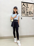 優(yōu)優(yōu)1點(diǎn)（Yoyo one）女童運(yùn)動裙褲假兩件舞蹈褲裙春秋款網(wǎng)球裙兒童打底鯊魚褲大童褲子 2165黑色（短裙款） 140 140cm 曬單實(shí)拍圖