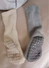 塔曼貓【3雙裝】寶寶襪子秋冬季毛圈加厚保暖嬰兒地板防滑中筒學步襪0-1-3-5歲 【3雙裝】加厚 (米白/藍色/咖色) M碼1~3歲建議腳長12~14厘米 曬單實拍圖