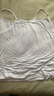 大碼吊帶背心女士胖MM200斤夏季打底衫寬松加肥加大特大號內搭 白+灰(2件裝) 4XL(適合體重150-170斤) 曬單實(shí)拍圖