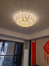 思洛迪 《包安裝》水晶燈歐式客廳燈圓形臥室吸頂燈LED餐廳燈具燈飾 包安裝 80直徑 三色調(diào)光 遙控 曬單實(shí)拍圖