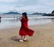 悅海悅貝親子裝一家三口海邊度假沙灘裙三亞出游母女裝紅色連衣裙旅游長(zhǎng)裙 紅色 女士L 曬單實(shí)拍圖