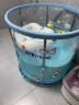 诺澳婴儿游泳桶家用宝宝游泳池新生儿童小孩室内加厚可折叠透明洗澡桶 70透明蓝【启蒙套餐】 晒单实拍图