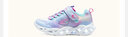 Skechers斯凱奇童鞋女童魔術(shù)貼閃燈鞋兒童跑鞋舒適學(xué)生休閑鞋302339L 曬單實(shí)拍圖