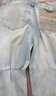 俞兆林高腰直筒牛仔褲女寬松顯瘦窄版直筒拖地闊腿褲女長(cháng)褲 Y141N1132 曬單實(shí)拍圖
