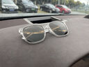 雷朋（RayBan）太陽鏡男女款墨鏡開車眼鏡禮物0RB2206D可定制七夕禮物 64478G透明鏡框灰色漸變藍(lán)色鏡片 尺寸57 曬單實(shí)拍圖