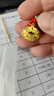 中國(guó)黃金（CHINA GOLD）黃金項(xiàng)鏈寶寶金飾平安鎖足金吊墜嬰兒滿月百天周歲生日禮物送小孩 足金小福鎖項(xiàng)鏈-兒童款/可刻字 曬單實(shí)拍圖