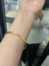 周生生七夕禮物 浪波花紋實(shí)心黃金手鐲gin足金5G亮鏡金金鐲子93389K計(jì)價(jià) 06圈 - 23.09克(含工費(fèi)1800元) 曬單實(shí)拍圖