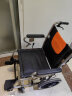鱼跃（yuwell）轮椅H056C 铝合金软座便携 可折叠免充气老人手推轮椅车小轻量化 实拍图