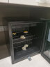 奥克斯（AUX）冰吧 单门 小型电冰箱迷你 红酒柜冷藏柜透明玻璃门展示柜 商用 冷柜 家用保鲜柜 JC-48K75L冰吧 冷藏+微冷冻 实拍图