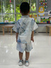 迪士尼兒童裝男童夏裝漢服套裝2024新款夏季男孩古風(fēng)夏款薄款中國風(fēng)古裝 圖片色 110碼 曬單實(shí)拍圖