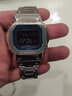 靚美萊適配G-SHOCK卡西歐小方塊DW5600/5610 GWB5600改裝精鋼金屬手表帶 銀色 GW-B5600 系列mm 曬單實(shí)拍圖