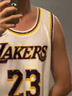耐克（NIKE）官方洛杉磯湖人隊NBA男子速干球衣夏季透氣網(wǎng)眼DN2081 103白/勒布朗·詹姆斯 23 2XL 曬單實拍圖